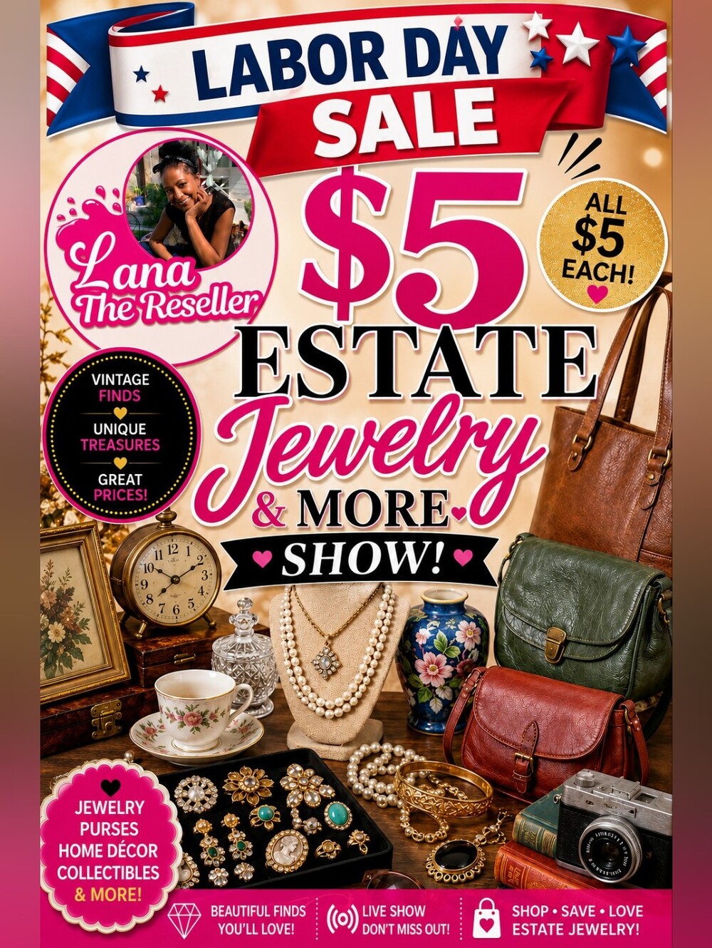 LANA'S $5 ESTATE JEWELRY & MORE Show!🌻